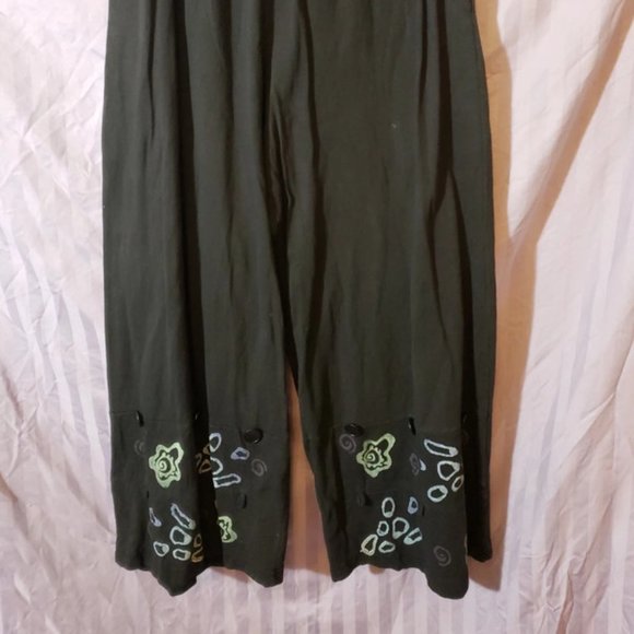 Blue Fish Palazzo Hippie comfy capri flowy pants - Picture 5 of 17